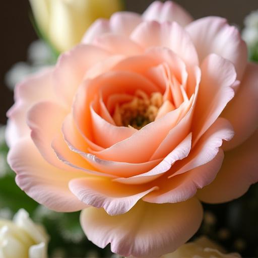 Närbild av en skräddarsydd bukett